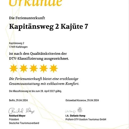 דירה Kapitaensweg 2 Kajuete 07