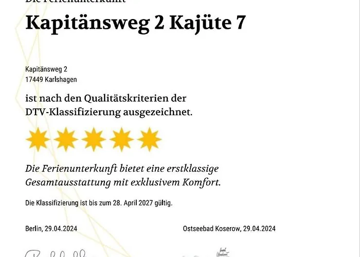 Apartment Kapitaensweg 2 Kajuete 07